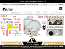Tablet Screenshot of porcelaine-girard.com